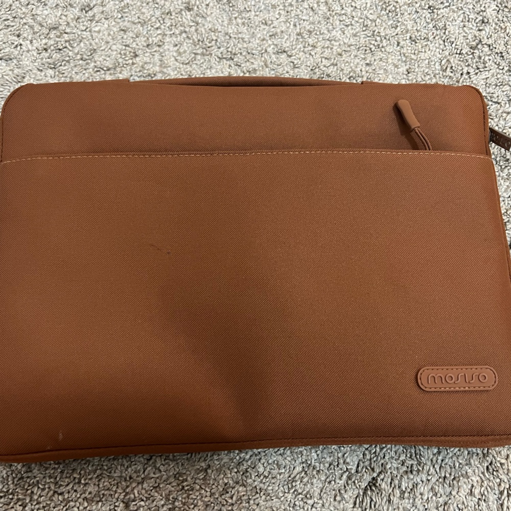 Brown Mosiso Laptop Sleeve